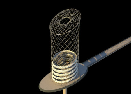 Lattice Framework and Curvilinear Forms Enhance Transparency in Steel and Glass Structure