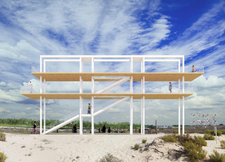 Elevated Observation Structure Featuring Cross-Laminated Timber and Photovoltaic Integration for Wildlife Engagement