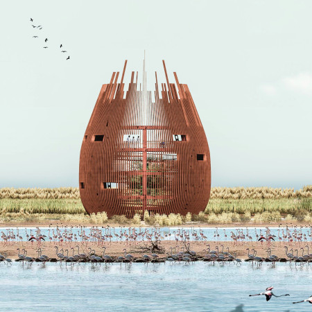 Biophilic Design Using Timber Facade and Rainwater Catchment in a Visitor Center Framework  