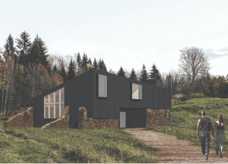 Charred Wooden Shingles and Local Stone Create A Sustainable Retreat Engaging With Nature