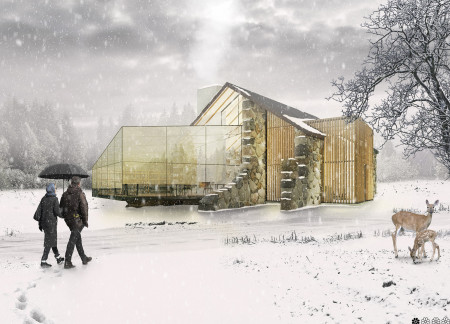 Charred Wooden Shingles and Cross-Laminated Timber Embrace Nature in a Tea-Focused Retreat