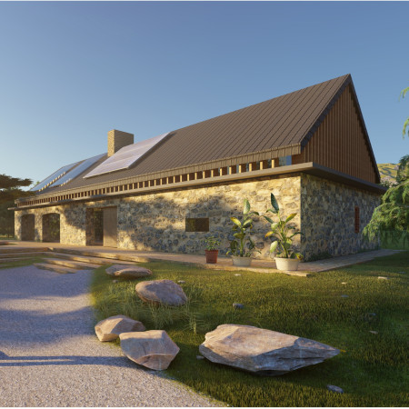 Charred Wooden Shingles and Panoramic Glass Create a Nature-Infused Sanctuary for Self-Discovery  