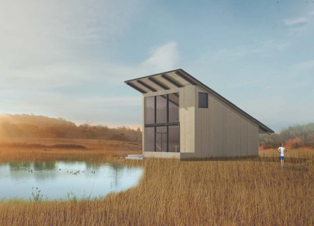 Charred Wooden Shingles and Timber Cladding Create Intimate Retreats Along the Waterfront
