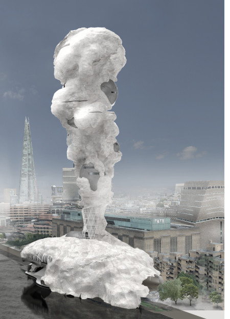 Living Systems Built With Mycelium and Steel in Urban Greenery