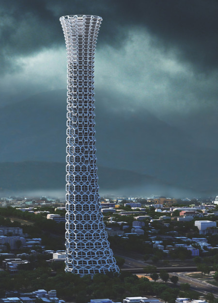 Vertical Gardens and Steel Framework Creating Urban Water Harvesting Solutions