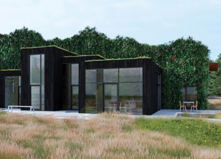Repurposed Steel Sheets and Reclaimed Wood Create a Sustainable Learning Hub Surrounded by Nature
