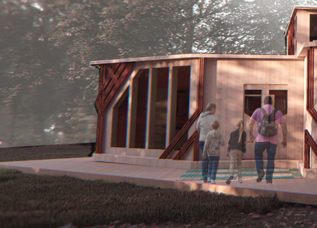Charred Wooden Shingles and Timber Framework Create a Unique Space for Tea Education and Community Engagement  