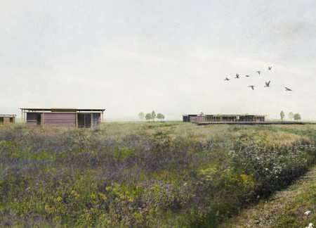Rammed Earth Retreats Surrounded by Native Flora in Coastal Latvia