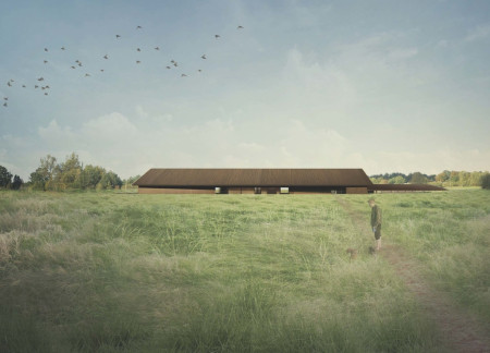 Galvanized Steel Roofing and Communal Spaces Crafted from Local Wood in a Poetic Retreat for Artists