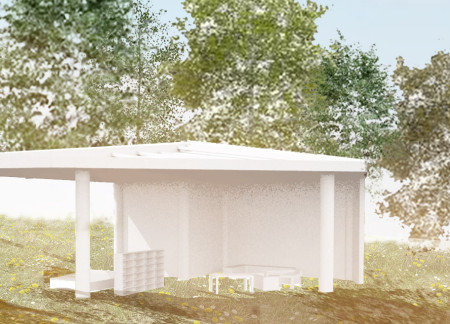 Curved Huts Crafted from Durable Steel and Plywood Panels in a Serene Latvian Landscape
