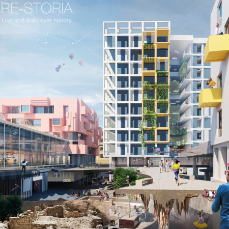 Vertical Gardens and Cantilevered Balconies Over Archaeological Sites in a Multifamily Development  