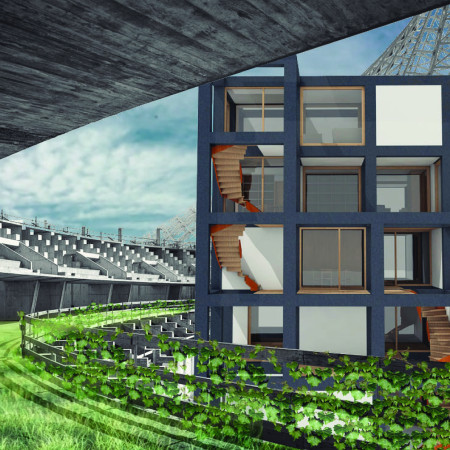 Adaptable Living Units Featuring Steel Frames and Glass Facades for Sustainable Urban Living