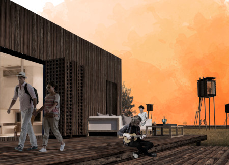 Charred Wooden Shingles and Natural Light Create Elevated Retreats Emphasizing Connection to Nature