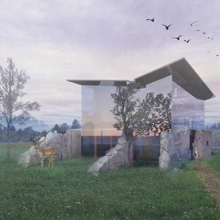 Butterfly Roof and Reclaimed Wood Foster Connection with Nature in Latvian Guest House  