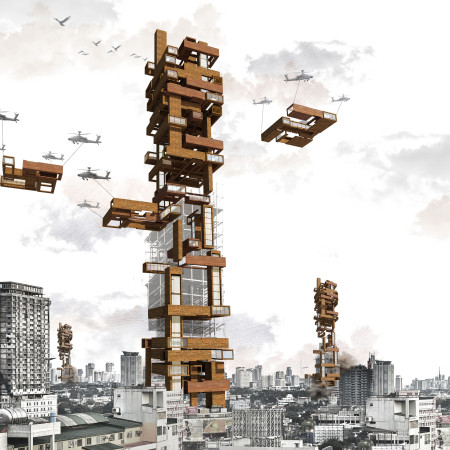 Charred Wooden Shingles and Modular Structure Transforming Emergency Healthcare Delivery  