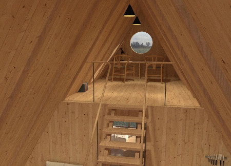Natural Thatch Roofs and Local Pine Wood Create Sustainable Community Retreat 