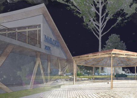 Charred Wooden Shingles and Aluminum Panels Crafting A Community Hub by the Shoreline