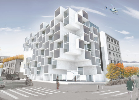 Prefabricated Concrete Tubes Blending Sustainable Living with Community Engagement  