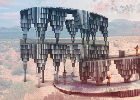Cardboard Tubes Elevating Perspectives Within A Sustainable Wetland Observation Structure