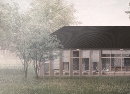 Charred Wooden Shingles and Natural Stone Frame a Tranquil Retreat in Latvia  