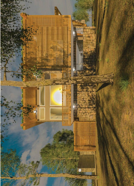 Charred Wooden Shingles and Cross-Laminated Timber Create a Sustainable Retreat Embracing Nature  