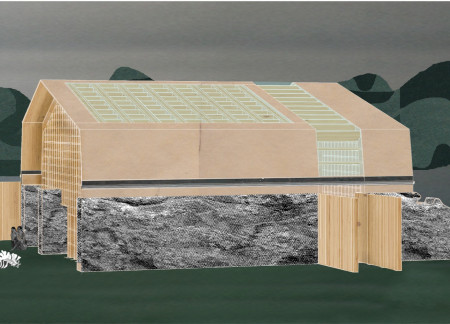 Charred Wooden Shingles Embrace Flexible Spaces in Sustainable Retreat Design