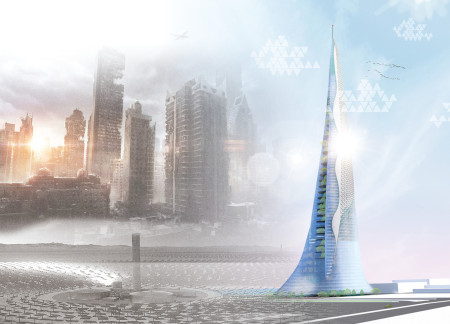 Harnessing Solar Potential Through Mechanical Mesh Facades and Integrated Greenery In A Sustainable Urban Tower  