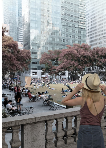 Curvilinear Public Space Crafted From Wood-Polymer Composites and Polycarbonate Panels