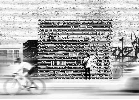Layered Wooden Facade with Cross-Laminated Timber Panels Designed as a Tranquil Community Space