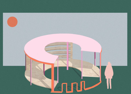 Transparent Plexiglass Enclosure With Lightweight Steel Framework for Communal Reading Spaces