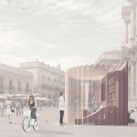 Foldable Community Hub Constructed With High-Density Polyethylene And Prefabricated Wood Panels  