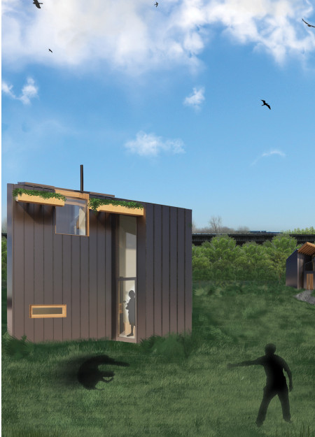 Charred Wooden Shingles and Eco-Mesh Create Sustainable Urban Living in Queens