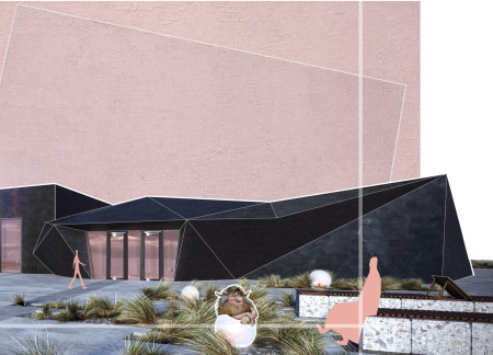Slate-Clad Community Hub Featuring Geothermal Systems and Flexible Spaces  