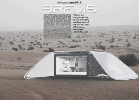 Thermal Insulation Wood and High-Performance Polycarbonate Embrace in a Compact Desert Habitat