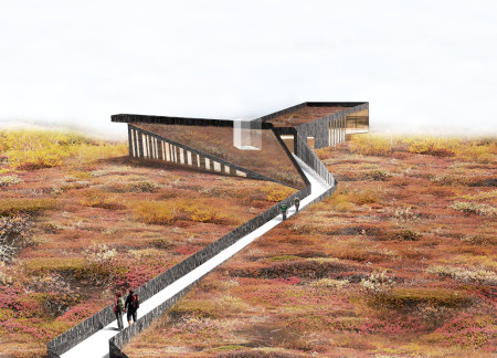 Lava Stone Facade Melding Geothermal Elements Within a Visitor Center Experience