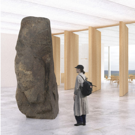 Geometric Forms Crafted from Sustainable Timber and Concrete in a Volcanic Landscape Museum