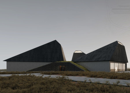 Sustainable Visitor Centre Wrapped in Charred Wooden Shingles with Expansive Glass Views