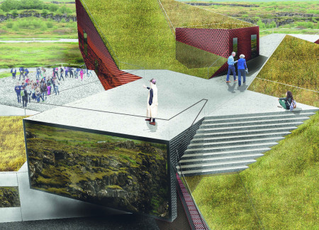 Red Brick Volcanic Interpretation with Glass Facades and Flexible Exhibition Spaces