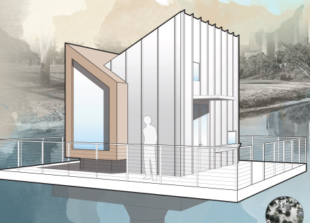 Buoyant Living Space With Treated Lumber And Composite Decking For Flood Resilience