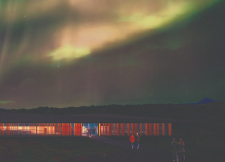 Geothermal-Inspired Museum Featuring Granite and Aluminum for Engaging Visitor Experience