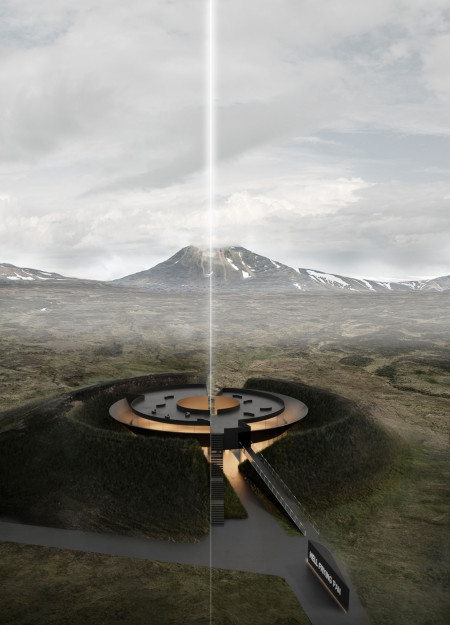 Volcanic Landscape Museum Crafted from Geothermal Concrete and Native Stone  