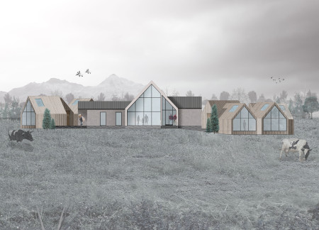 Geothermal Retreat Crafted From Volcanic Stone and Sustainable Timber
