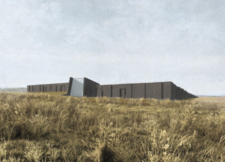 Geothermal Showcase Featuring Natural Stone and Reinforced Concrete Amidst Icelandic Landscape