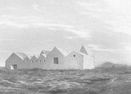 Charred Wooden Shingles and Insulating Concrete Form a Community Hub in the Icelandic Landscape  