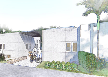 Rainwater Harvesting Home Constructed With Galvanized Steel And Honeycomb Panels