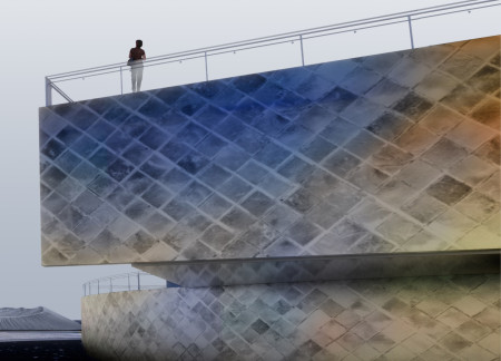 Geothermal Structure Embracing Concrete Cladding and Thermal Mass for Scenic Observation  