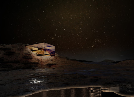 Geological Engagement Through Natural Stone Facades and Panoramic Glass in a Visitor Center Experience  