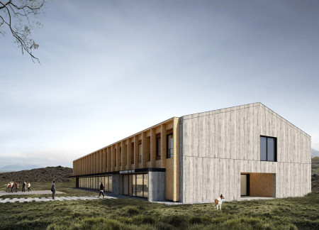 Charred Wooden Shingles and Expansive Windows Enhance Culinary Experience Amid Lake Mývatn
