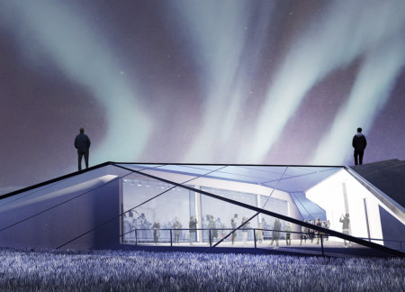 Lava Field Center Featuring Cor-Ten Steel and Transparent Facades in Sustainable Design