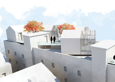 Cross-Laminated Timber Modules Enhance Rooftop Community Living Spaces